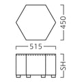業務用椅子 ヘキサ350 Aランク /業務用/新品/送料無料