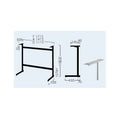 プロシード(丸二金属) テーブル脚 TABLE LEG 対立脚 PL-B(BL)-C 幅1715(mm) /業務用/新品/送料無料