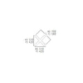 プロシード(丸二金属) テーブル脚 TABLE LEG 十字ベース XL-H(AL)-A 高さ670(mm) ポールφ22×4 受座角240 (mm) /業務用/新品/送料無料