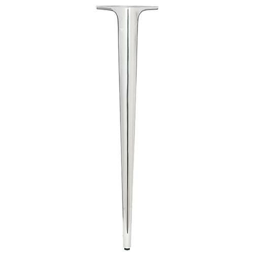 ハヤシ アルミ鋳物テーブル脚（1本） ベースサイズ：高さ570mm 品番：SS-101 鏡面仕上げ アジャスター付き/業務用/新品/送料別途見積