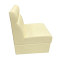 ボックスソファ W500 レザー アイボリー 【テンポスオリジナル】 幅500×奥行600×高さ750 座面高さ：380(mm) 1年保証/業務用新品/送料無料