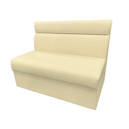 ボックスソファ W1000 レザー アイボリー 【テンポスオリジナル】 幅1000×奥行600×高さ750 座面高さ：380(mm) 1年保証/業務用新品/送料無料