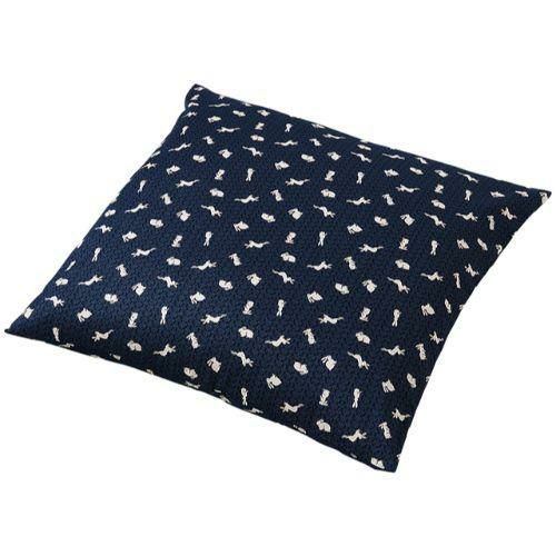 座布団 うさぎ(紺)45*45カバー/業務用/新品/小物送料対象商品