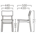 業務用椅子【プロシード】コルトイスNAD 11491-A 幅440×奥行500×高さ755 シート高440(mm) /業務用/新品/送料無料