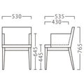 業務用椅子【プロシード】ケルプアームイスNA 11533-A 幅530×奥行535×高さ765 シート高445(mm) /業務用/新品/送料無料
