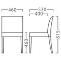 業務用椅子【プロシード】リーブルイス2-BR 11561-A 幅460×奥行530×高さ815 シート高460(mm)/業務用/送料無料