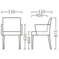 業務用椅子【プロシード】リーブルアームイス2B-BR 11570-A 幅530×奥行530×高さ815 シート高460(mm) /業務用/新品/送料無料