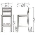 業務用椅子【プロシード】マルクススタンドNA 11676-E 幅440×奥行490×高さ1000 シート高700(mm) /業務用/新品/送料無料