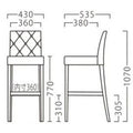 業務用椅子【プロシード】プレージスタンドNA 11703-E 幅430×奥行535×高さ1070 シート高770(mm) /業務用/新品/送料無料