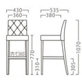 業務用椅子【プロシード】プレージスタンドBR 11704-E 幅430×奥行535×高さ1070 シート高770(mm) /業務用/新品/送料無料