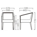 業務用椅子【プロシード】ストールイスNA 11738-A 幅570×奥行595×高さ770 シート高445(mm) /業務用/新品/送料無料