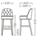 業務用椅子【プロシード】ガレルスタンドNA 11794-E 幅420×奥行445×高さ970 シート高700(mm) /業務用/新品/送料無料
