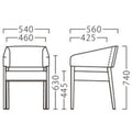 業務用椅子【プロシード】スリーブイスBR 11797-A 幅540×奥行560×高さ740 シート高445(mm) /業務用/新品/送料無料