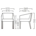 業務用椅子【プロシード】プログレイスBR 11861-A 幅575×奥行560×高さ705 シート高440(mm) /業務用/新品/送料無料