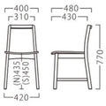 業務用椅子【プロシード】ソワレイスCH 11883-A 幅400×奥行480×高さ770 シート高435(mm) /業務用/新品/送料無料
