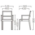 業務用椅子【プロシード】キノアームイスBR 11895-A 幅520×奥行505×高さ800 シート高450(mm) /業務用/新品/送料無料