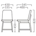 業務用椅子【プロシード】リリックイスBR 11918-A 幅430×奥行545×高さ820 シート高450(mm) /業務用/新品/送料無料
