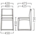 業務用椅子【プロシード】オリガイスNA 11919-A 幅420×奥行475×高さ750 シート高450(mm) /業務用/新品/送料無料