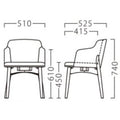 業務用椅子【プロシード】ルシアイスNA 11943-A 幅510×奥行525×高さ740 シート高450(mm) /業務用/新品/送料無料