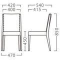 業務用椅子【プロシード】フェリスイスBR 11952-A 幅420×奥行540×高さ850 シート高450(mm) /業務用/新品/送料無料