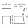 業務用椅子【プロシード】レックスイスCR 21293-A 幅450×奥行535×高さ765 シート高440(mm) /業務用/新品/送料無料