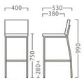 業務用椅子【プロシード】オーヴスタンドAL 21319-E 幅400×奥行530×高さ990 シート高750(mm)/業務用/送料無料