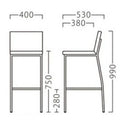 業務用椅子【プロシード】オーヴスタンドWH 21321-E 幅400×奥行530×高さ990 シート高750(mm) /業務用/新品/送料無料