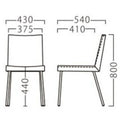 業務用椅子【プロシード】シャルトイスA-AL 21370-A 幅430×奥行540×高さ800 シート高440(mm) /業務用/新品/送料無料