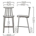 業務用椅子【プロシード】バレンナスタンドBL 21526-E 幅445×奥行560×高さ1075 シート高720(mm) /業務用/新品/送料無料