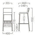 業務用椅子【プロシード】ネットスタンドBL 21565-E 幅355×奥行460×高さ950 シート高770(mm) /業務用/新品/送料無料