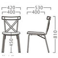 業務用椅子【プロシード】コントライスBL 21616-A 幅420×奥行530×高さ810 シート高450(mm) /業務用/新品/送料無料
