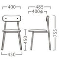 業務用椅子【プロシード】コニーイスBL2 21883-A 幅400×奥行485×高さ755 シート高450(mm) /業務用/新品/送料無料