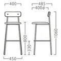 業務用椅子【プロシード】コニースタンドWH1 21884-E 幅400×奥行485×高さ1060 シート高800(mm) /業務用/新品/送料無料