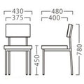 業務用椅子【プロシード】ガレイス2-BL 21722-A 幅430×奥行480×高さ780 シート高450(mm) /業務用/新品/送料無料