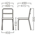 業務用椅子【プロシード】シャドウイスBL 21737-A 幅425×奥行490×高さ800 シート高450(mm) /業務用/新品/送料無料