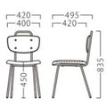業務用椅子【プロシード】モテットイスBL 21780-A 幅420×奥行495×高さ835 シート高450(mm) /業務用/新品/送料無料