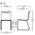 業務用椅子【プロシード】サーフイスB-BL2 21806-A 幅400×奥行525×高さ790 シート高440(mm) /業務用/新品/送料無料