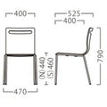業務用椅子【プロシード】サーフイスC-BL2 21808-A 幅400×奥行525×高さ790 シート高460(mm) /業務用/新品/送料無料