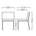 業務用椅子【プロシード】リニアムイスAL 21813-A 幅500×奥行510×高さ740 シート高450(mm) /業務用/新品/送料無料