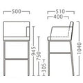 業務用椅子【プロシード】リニアム右アームスタンドAL 21814-E 幅500×奥行510×高さ1040 シート高750(mm) /業務用/新品/送料無料