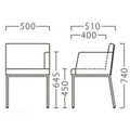 業務用椅子【プロシード】リニアム右アームイスBL 21817-A 幅500×奥行510×高さ740 シート高450(mm) /業務用/新品/送料無料