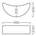 業務用椅子【プロシード】ホビームーン 31312-2 幅900×奥行450×高さ270(mm) /業務用/新品/送料無料