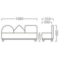 業務用椅子【プロシード】アミーゴW1080 31383-H 幅1080×奥行350×高さ480 シート高250(mm) /業務用/新品/送料無料