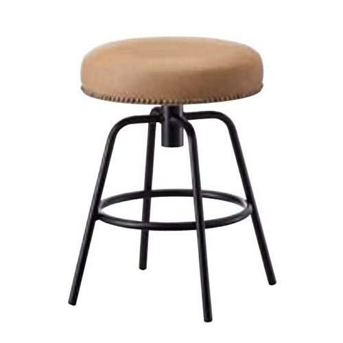 スタンドチェア トラットリア 丸ロースツール(鋲付) Quon(クオン) 幅340φ×奥行340φ×高さ465(mm)/業務用/新品/送料別途見積