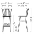 11958-E/11959-E/11960-E/11961-E【プロシード】業務用椅子 マチネスタンド (LG/LE/MI/AQ) W455×D490×H1050 (SH700)(mm)/業務用/新品/送料無料