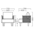 11987-A/11988-A【プロシード】フラフィーイス (NA/BL) W750×D700×H800 (SH415)(mm)/業務用/新品/送料無料