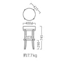 12001-E/12002-E【プロシード】業務用椅子 オクトスタンド(棚付き) (NA/BR) 400φ×SH745(mm)/業務用/新品/送料無料
