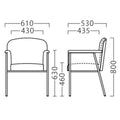 21862-A/21863-A/21864-A【プロシード】ウェルタイス( AL/BL/WH) W610×D530×H800 (SH460)(mm)/業務用/新品/送料無料