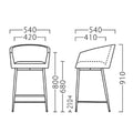 21865-E/21866-E【プロシード】業務用椅子 ロイクスタンド (SG/BL) W540×D540×H910 (SH680)(mm)/業務用/新品/送料無料