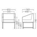 31467-A【プロシード】業務用椅子 スラーWH1P W655 W655×D565×H740 (SH430)(mm) /業務用/新品/送料無料